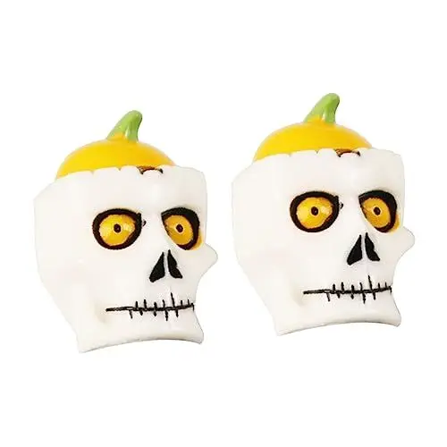 Produktbild: BESTonZON 2st Weinverschluss Dekorative Weinverschlüsse Verschlussstopfen Für Totenkopf-weinkorken Halloween-flaschenverschluss Champagnerstopfen Glasflasche Metall Aluminiumlegierung Geist
