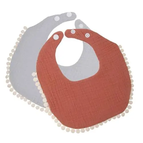 Produktbild: BESTonZON Baby-spucktücher und Stilllätzchen 2er-pack Weiche Speicheltücher Aus Baumwolle für Neugeborene und Kleinkinder