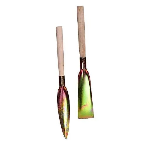 Produktbild: BESTonZON 2stücke Gartenschaufel Mit Holzgriff Hochwertiges Gartenwerkzeug Pflanzschaufel Für Verschiedene Gartenbedürfnisse Praktisch Und Handlich Zum Graben Und Pflanzen