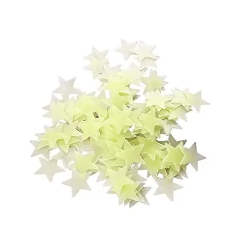 Produktbild: BESTonZON 300stücke Leuchtende Sternen Wandsticker Fluoreszierende Wanddekoration Für Kinderzimmer Schlafzimmer Decke Grün Dekoration Für Jungen Und Mädchen