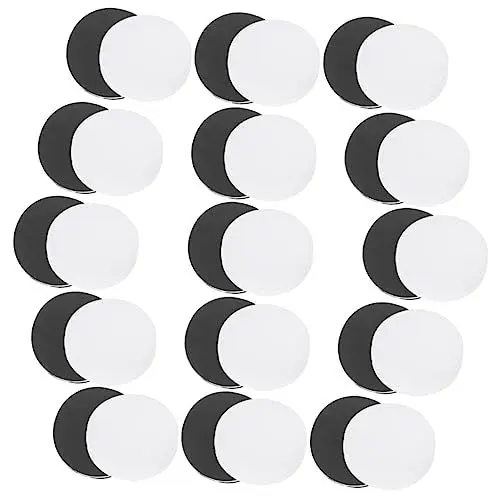 Produktbild: BESTonZON 30stücke Teiliges Klassischer Schach Backgammon-spielsteine Runde Weiße Und Schwarze Spielsteine Langlebige Schachzubehörteile Für Brettspiele Für Partys Und Spieleabende