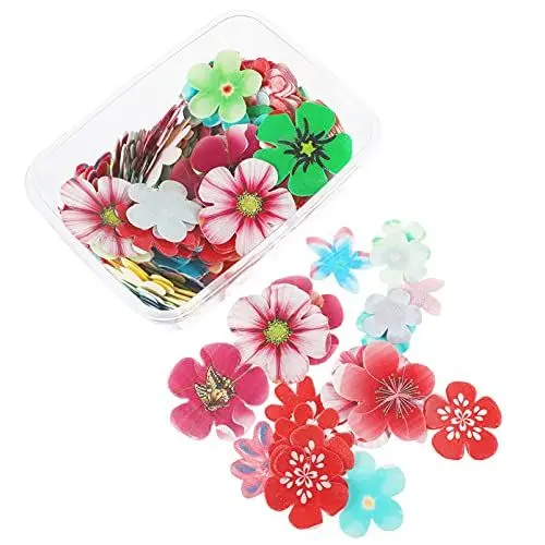 Produktbild: BESTonZON 360Pcs essbare Blumen Cupcake Topper Hochzeitstorte Party Dessert Lebensmittel Dekoration