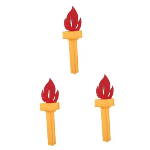 Produktbild: BESTonZON 3stücke Handheld Torch Prop Für Kreative Sichere Und Tragbare Flamme Für Sportveranstaltungen Schulaufführungen Und Partys Für Outdoor-aktivitäten Und Tänze