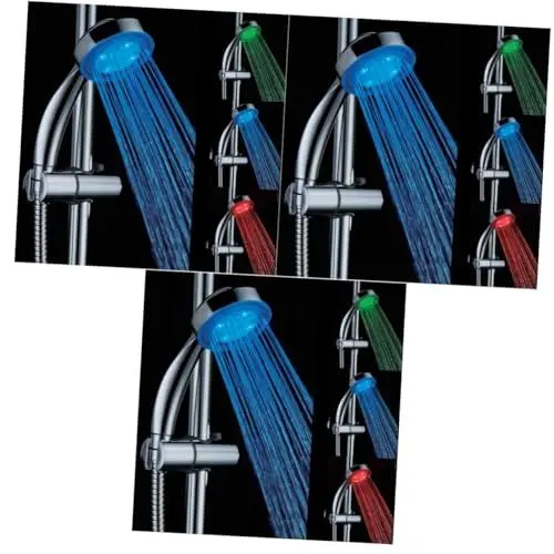 Produktbild: BESTonZON 3St LED wasserhahn licht LED-Duschkopflicht kopflampe stirnlampe LED-Duschkopf mit Farbwechsel scheinen Düse Scheinwerfer