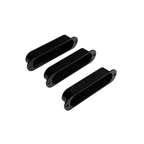 Produktbild: BESTonZON 3 Stücke Geschlossen Single Coil Pickup Abdeckung Für Elektrische Gitarre Versiegelt Kunststoff Schwarz Ersatz