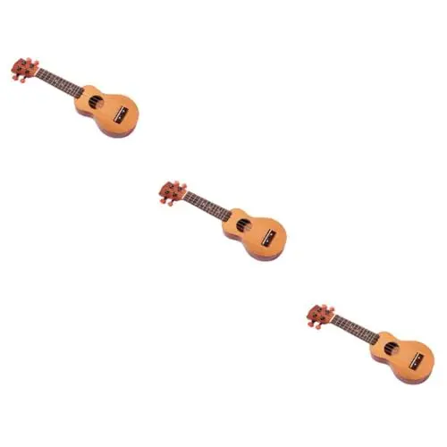 Produktbild: BESTonZON 3St Reise-Ukulele ukelele for instruments Fingerboard Ukulele Ukulele reisen Geschenk zur Weihnachtsfeier Gitarren hawaiianische Sopran-Ukulele Mahagoni- Kind