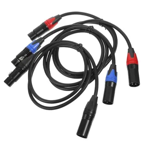 Produktbild: BESTonZON Symmetrische Mikrofonkabel 1 M Audiokabel auf Buchse für Mikrofonverbindungen