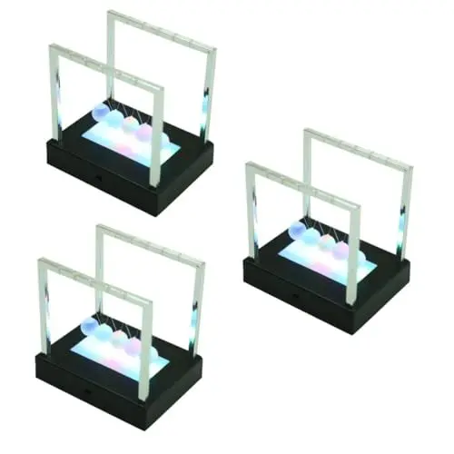 Produktbild: BESTonZON 3 STK Newtown-Ball Desktop-Spielzeug Büro-Schreibtischdekorationen Newton Stubenwagen Newton-Balance-Kugeln bürodeko büro Dekoration Geschenkidee swor dekorative Pendelkugel Black