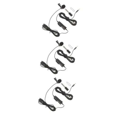 Produktbild: BESTonZON 3 Sätze Lavalier-Mikrofon ansteckmikrofon richtmikrofon Saxophon-Mikrofon Mikrofon zur Aufzeichnung von Vorlesungen Mini-Mikrofon Handy-Zubehör Mikrofon zum Aufnehmen Lavamikrofon