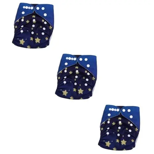 Produktbild: BESTonZON 3 Stück Babywindeln Trainingshose Lernhose Verstellbare Windel Waschbare Windel Atmungsaktive Windel Auslaufsichere Windel Babywindelhose Babywindel Wasserdichte Windel