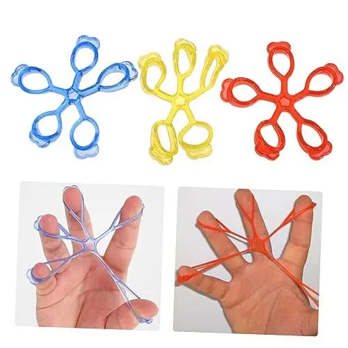 Produktbild: BESTonZON 3 Stück Fingertrainingsgerät Fingerspannungstrainer Gitarre Handtrainer Fingertrainer Handtrainer Gitarrenzubehör