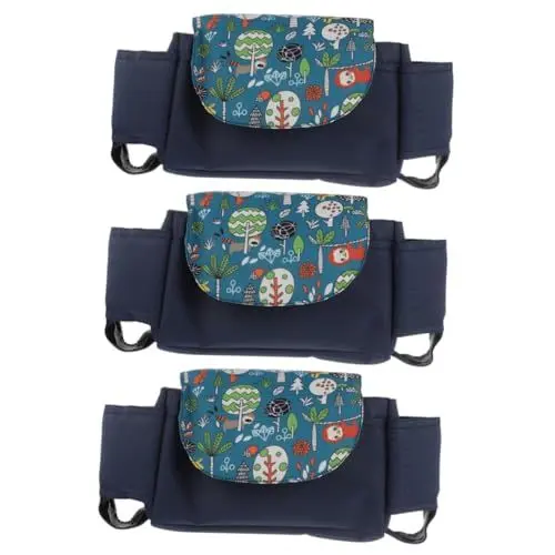 Produktbild: BESTonZON 3 Stück Kinderwagen Aufbewahrungstasche Kinderwagen Organizer Kinderwagen Aufbewahrungstasche Kinderwagen Wickeltasche Buggy Aufbewahrungstasche Windel Aufbewahrungstasche