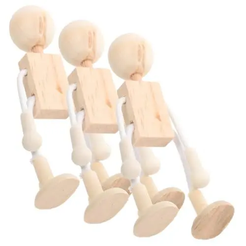Produktbild: BESTonZON 3 Stück Kreatives Holzspielzeug Holzornament Holztierform Kunsthandwerk Massivholzspielzeug Holz Desktop Verzierungen