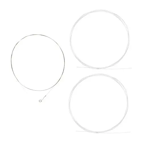 Produktbild: TOYANDONA 3 Stück Saiten Saiten Instrumentenzubehör Balalaika Instrument Nylon Weiß Balalaika Zubehör Balalaika Teile