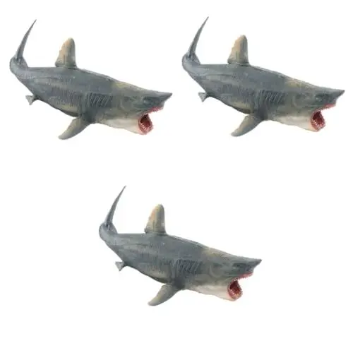 Produktbild: BESTonZON 3 Stück Spielzeug Meerestier Modell Tierfiguren Für Kinder Simulation Meerestier Modell Hai Modell