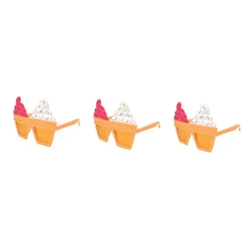 Produktbild: BESTonZON 3st Lustige Brillen Gläser Mode Sonnenbrillen Accessoires Für Den Junggesellenabschied Requisiten Zubehör Für Partykostüme Abschlussball Requisiten Creme Kleidung Zweifarbig