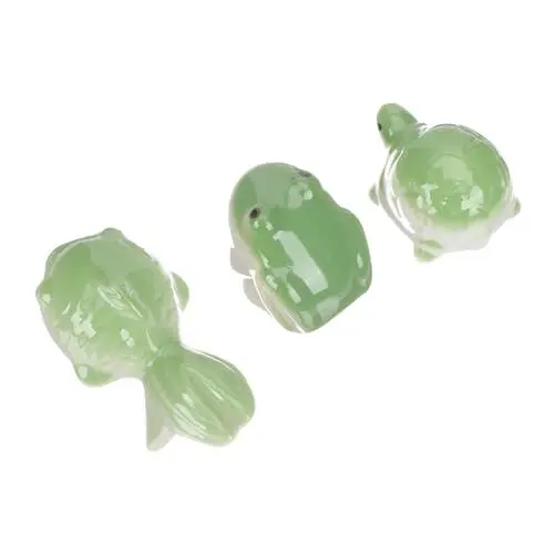 Produktbild: BESTonZON 3stücke Schwimmende Keramik Aquarium Dekoration Cartoon Schildkröten Ornament Zubehör Keramikschmuck Heimdekor Wasserschmuck Aquariumschmuck