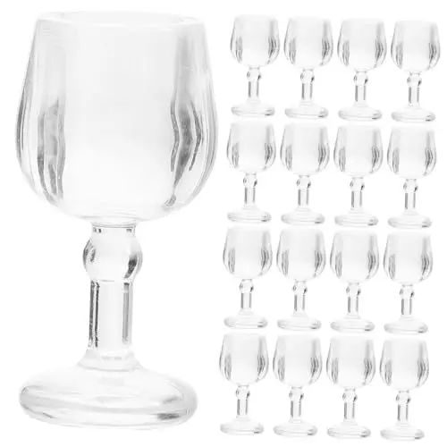 Produktbild: BESTonZON 40 STK Mikro-Landschaftskelch Mini-Teetassen Mini-Likörgläser puppenhauszubehör Dekoration für Miniaturhäuser Spielzeuge Modelle Mini-Hausgläser dekorativer Miniaturen Kelch