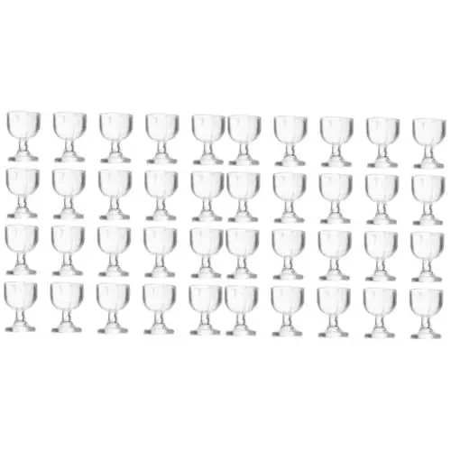 Produktbild: BESTonZON 40 STK Mini Weinglas puppenhauszubehör Champagnergläser Spielzeug Cocktailgläser Puppenzubehör Spielzeug für Kleinkinder Spielzeuge Mini-Weinbecher Kinderspielzeug Miniatur