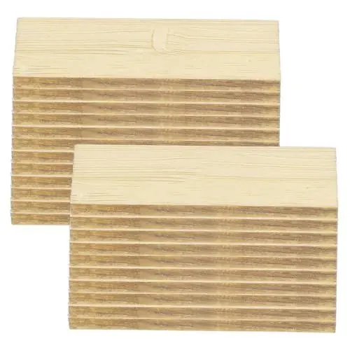Produktbild: BESTonZON 48 Teiliger Puppenhaus Holzboden Miniatur Puppenhaus Bodenbretter Mini Bambus Ziegelplatten DIY Bauzubehör Zum Basteln