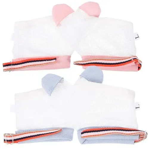 Produktbild: BESTonZON 4paare Verstellbare Anti-saug Handschuhe Finger Saugkorrektoren Für Neugeborene Schützen Fingerknabbern Und Kratzern Atmungsaktives Für Jungen Und Mädchen