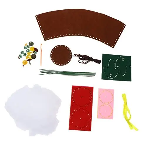 Produktbild: BESTonZON 4 Satz handgefertigter Blumentopf kreativ set für kinder bastelsets+für+kinder machen Sie Ihren Blumenstrauß Körbe für Kinder präsentieren DIY Frühlingshandwerk Haushalt