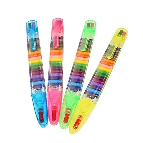 Produktbild: BESTonZON Buntstifte für Jungen und Mädchen 4er-set 20 Leuchtende Farben Sichere Wachsmalstifte für Jungen und Mädchen Pädagogische Kunstwerkzeuge für Kinder