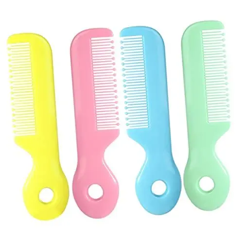Produktbild: BESTonZON 4 Stück Babykamm Friseurkamm für Kinder Kinderanzug kinderhaarbürste babyhaarbürste Kämme Haarkamm für Kleinkinder Haarkamm für Kinder Pflege Toilettenartikel neugeboren Abs