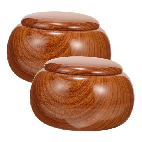 Produktbild: BESTonZON 4 Stück Gehen Sie Glas Würfel Schach Schüssel gehen Steine Bowlen gehen Schachdose für Schachfiguren Halter für Schachsteine Go Schach Aufbewahrungsschale Plastik