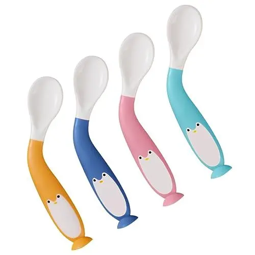 Produktbild: BESTonZON 4 Stück Löffel Kleinkindlöffel Servierutensilien Babyutensilien Babylöffel Kleinkindgabeln Kinderbesteck Babybesteck Gabeln Für Kleinkindutensilien Esswerkzeug Tpe