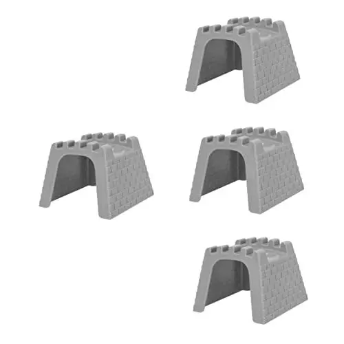 Produktbild: BESTonZON 4 Stück Tunnel der Stadtmauer Spielzeug Eisenbahn Tunnel Kinder Spielzeug Tunnel klein Auto Zubehör Spielzeugeisenbahn-Tunnelmodell Tunnelmodell für Spielzeugeisenbahn Mini