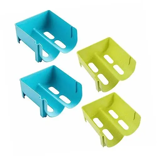 Produktbild: BESTonZON 4 Stücke Dispenser Kühlschrank Getränke Lagerung Boxen Stapelbar Flasche Rack für Küche