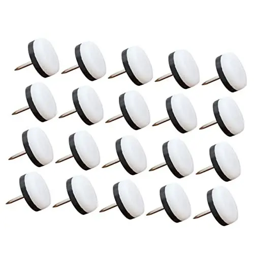 Produktbild: BESTonZON 50 Stück Möbelbeinpolster Tischbeinpolster Polster Für Möbelbeine Beinschützer Für Möbel Gartenmöbel rutschfeste Möbelunterlagen Möbelfußpolster Weiße Stühle Stuhl Ankernägel