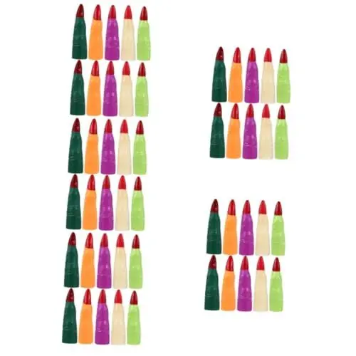 Produktbild: BESTonZON 50 Stück gefälschte Fingernägel für Halloween Fingernagel für Cosplay Halloween Finger Halloween nägel Kleidung falsche Fingernägel Zombie-Nägel-Abdeckung Hexennägel