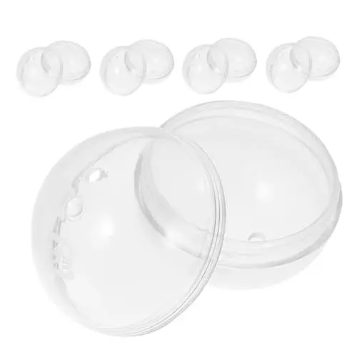 Produktbild: BESTonZON 5 Stücke Runde Weihnachten Kugeln Kapseln Für Automaten Befüllbare Lagerung Party Favor Box
