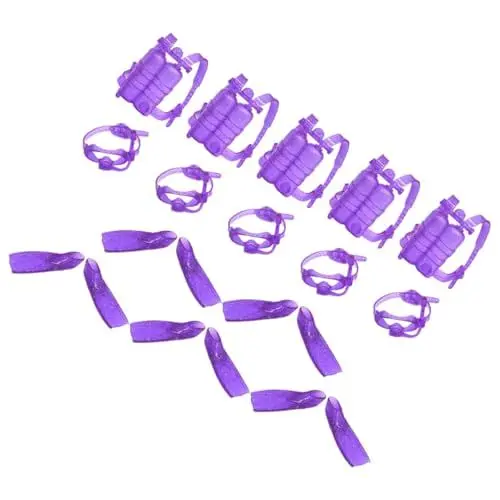 Produktbild: BESTonZON 5 Sets Puppen Taucheranzug Antibeschlag Tauchmaske Puppen Schwimmzubehör Winziger Schnorchel Für Puppen Trockenschnorchelrohr Tauchschnorchelrohr Verstellbare