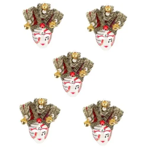 Produktbild: BESTonZON 5 Stück Maske Kühlschrankmagnet Miniture Dekoration Whiteboard Magnete Mini Kühlschränke Mardi Gras Party Dekorative Kühlschrankmagnete Kühlschrankmagnet Küche