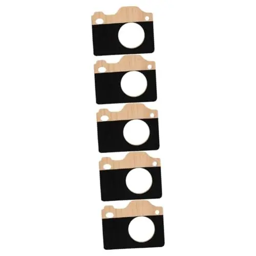 Produktbild: BESTonZON 5st Hölzerne Kamera Kinderkameras Wohnaccessoires Für Zu Hause Kamera Fotografierte Requisiten Kamera-Figur-Statue Kameras Für Kinder Junge Büro Holz Kinderzimmer Spielzeug
