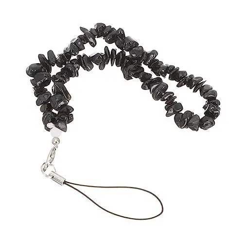 Produktbild: BESTonZON 5st Natürliches Handy-lanyard Handy Armband Kette Handschlaufe Für Handyhüllen Handy-hängeband Perlen Handschlaufe Für Telefon Rosenquarz Handy Riemen Naturstein