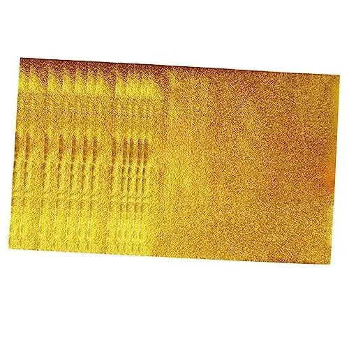 Produktbild: BESTonZON 600 Stück Gold-aluminiumfolie Quadratische Folienverpackung Lebensmittelverpackungspapier Lebensmittel Aluminiumfolie Papier Stanniolverpackungen Bonbonpapier Alufolie Blatt