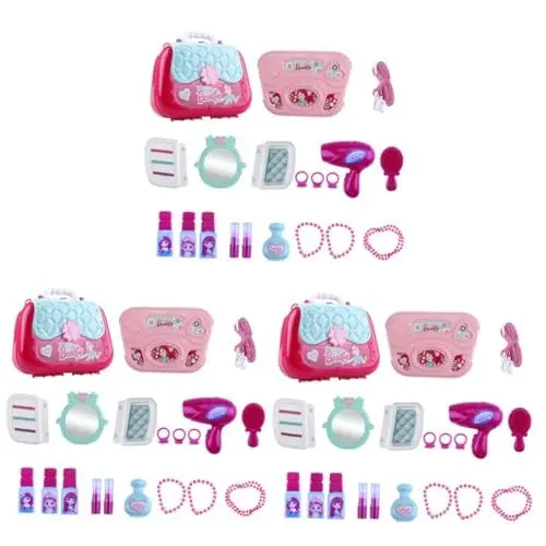 Produktbild: BESTonZON 60 STK Kosmetiktasche für Mädchen Tu so, als würdest du Make-up Spielen Jungenanzüge Kinder schminkset kinderschminken Set Schultertasche Make-up-Umhängetasche Puzzle einstellen