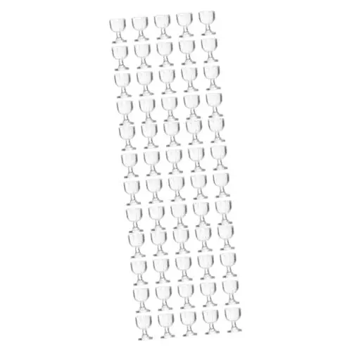 Produktbild: BESTonZON 60 STK Mini Weinglas puppenhauszubehör Champagnergläser Spielzeug Puppenzubehör Spielzeug für Kleinkinder Kinderspielzeug Weingläser Mini-Becher Kleinkindspielzeug Miniatur