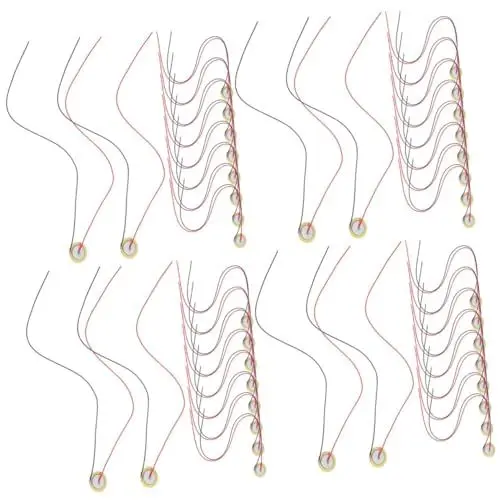 Produktbild: BESTonZON 60 Stück Gitarren Tonabnehmer Piezo Verstärker Piezoelektrischer Wandler Kontaktmikrofon Tonabnehmer Piezo Scheibe Drum Trigger Tonabnehmer Wandler Piezo