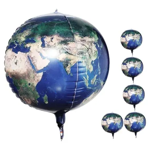 Produktbild: BESTonZON 6St Erde Aluminiumfolienballon Ballons zum Planeten Erde Planetendekoration earthbound hochzeits dekoration ballonie Luftballons mit Planetenmuster Luftballons für Hochzeitsfeiern