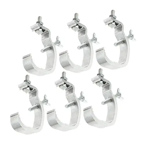 Produktbild: BESTonZON 6St Haken für Bühnenlicht Traversenklemme für Bühnenlampen Bühnenlicht-Klemmhaken lamp holder Lampenhalter Bühnenbeleuchtung klemmbausteine Bühnenlichthaken stabile Lichthaken