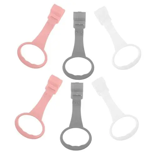 Produktbild: BESTonZON 6St Kinderbetttragetuch Handzugringe -Laufassistent-Ringe Kinderbett Aufhänger Babymöbel Zubehör Ringgriff für Kleinkinderständer Zugringe für Kleinkinderbett-Laufgitter