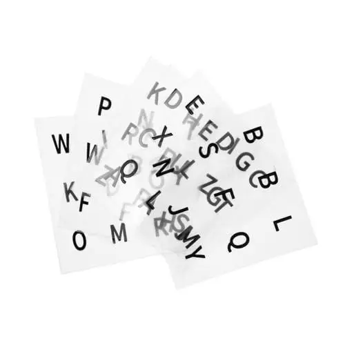 Produktbild: BESTonZON 6 Blätter Zauberwürfel-hilfszubehör Aufkleber Mit Englischen Buchstaben PVC