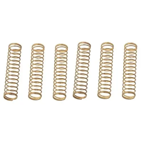 Produktbild: BESTonZON 6 Stk Trompetenfeder Gitarren-Humbucker-Pickup-Feder Holzbläser Ersatzteil Trompete Trompetenreparatur entsprungen Teile für Holzblasinstrumente Feder aus Messing klein Zubehör
