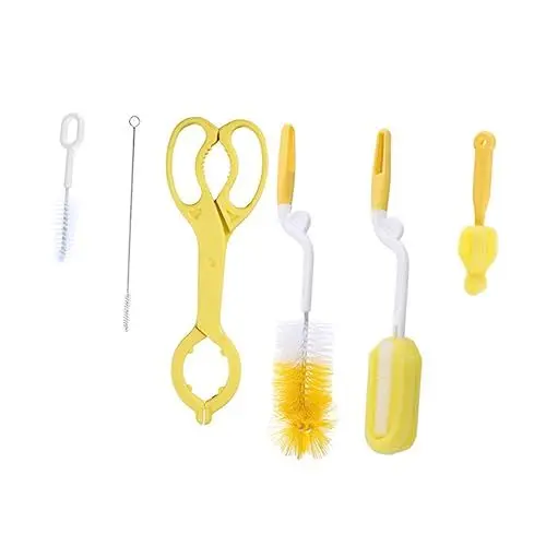 Produktbild: BESTonZON 7 Teiliges Set Flaschenbürsten Für Die Reinigung Von Babyflaschen Schwamm Bürsten Für Babybedarf Ideal Für Die Flaschenreinigung