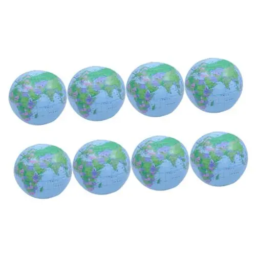 Produktbild: BESTonZON 8St Strandspielzeug Kinder sandspielzeug Beach Toys for pufferball Aufblasbarer Strandball Aufblasbare Weltkugel Kugelförmige aufblasbare Bälle Wasserball Wasserspielzeug PVC